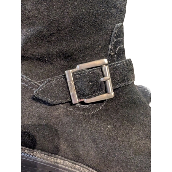 Cougar Suede Women's Waterproof Engineer Boots With Buckle, Size 7 - Picture 3 of 6